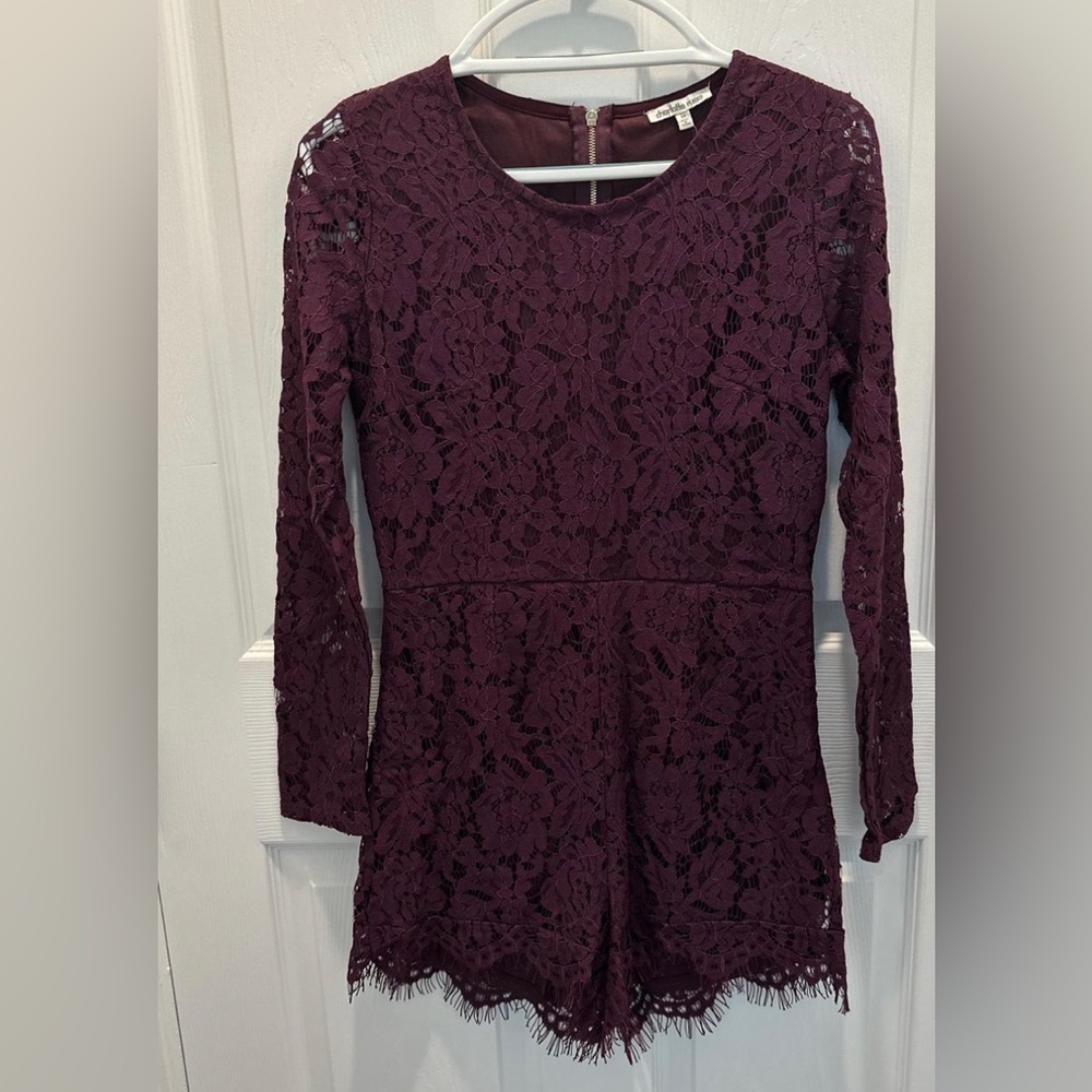Charlotte Russe Plum Lace Romper